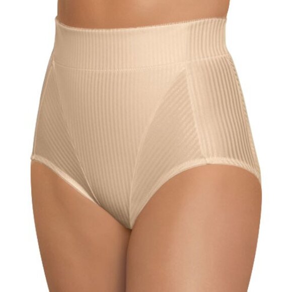 Glamorise $45 HIGH-WAIST Medium FITS 27-28" Brief TUMMY CONTROL Shaper Nude NEW - Picture 2 of 10